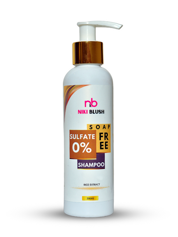 Sulfate Free Shampoo 200ml - For Damage Control With Rice Extract & Keratin