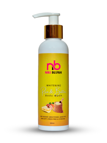 Rice & Butter Body Wash - 200ml for Skin Brightening