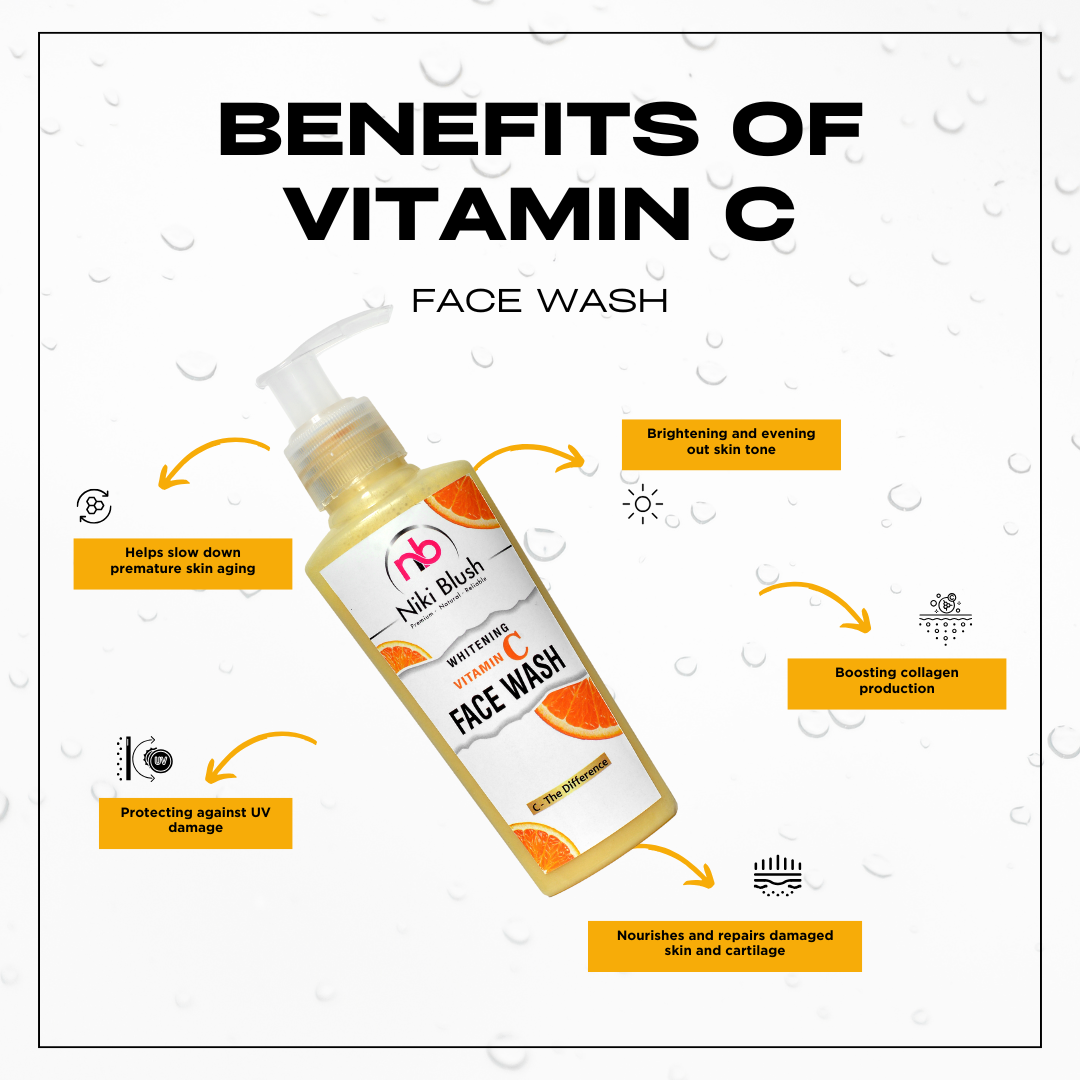 Sulfate Free Vitamin C Face Wash - 100ml for Brighter Skin